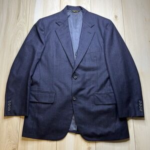 VINTAGE ANDOVER SHOP Mens Sports Coat  Striped Blazer Jacket 2 Buttons Size 40R
